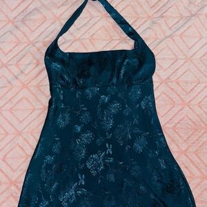 Wild Fable Teal Jacquard Dress